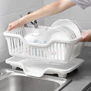 碗筷沥水收纳盒碗柜碗架厨房放碗碟置物架装碗盘，篮箱洗碗水槽滤水