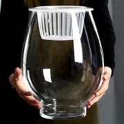 水培植物玻璃瓶透明玻璃，花瓶绿萝花盆水养，植物器皿圆球型鱼缸容器
