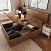 北欧风格 气动高箱床体储物 现代简约卧室1.5N米-1.8米板式双人床