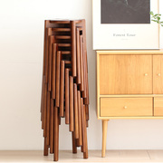 创意实木小板凳矮凳收纳置物凳储物凳子，可坐家用换鞋方形沙发凳