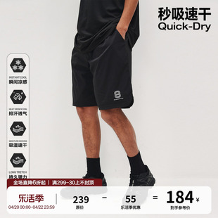 「速干透气」FPA运动短裤 国潮牌薄款休闲健身篮球宽松黑色五分裤