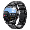 蓝牙通话智能手表商务不锈钢表带通话手表ECG运动手表