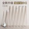 筷子家用一人一筷家庭分餐合金筷子餐厨具套装2023白色亲子筷