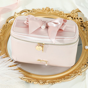 日本Raiponce化妆包女粉色少女心大容量便携旅行多功能手提收纳包