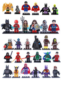 兼容乐高dc超级英雄蝙蝠侠，海王绯红女钢骨，奥创小人仔积木得高玩具