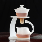 半自动玻璃懒人泡茶神器套装家用磨砂功夫茶具整套磁吸创意磨砂