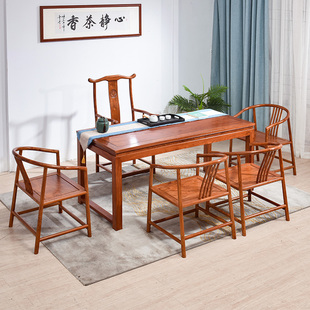 红木家具花梨木泡茶桌椅，组合刺猬紫檀茶艺，桌实木新中式干泡台茶桌