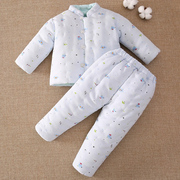 宝宝手工棉衣婴儿纯棉棉袄棉裤，套装幼儿童装加厚棉服冬季内胆