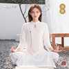 尤佳瑜伽服套装女春夏中式棉麻白色瑜珈太极打坐冥想禅修服居