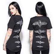 BLACKCRAFT Release The Bats哥特朋克摇滚亚文化中性情侣蝙蝠T恤