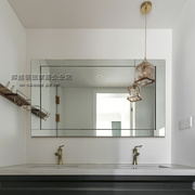 欧式卫生间镜子浴室镜北欧简约方形，装饰镜壁挂梳妆化妆镜软装定制