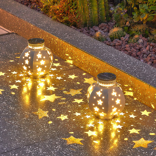 太阳能小夜灯户外庭院家用防水阳台，装饰花园氛围布置星星光影挂灯