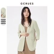 gcrues西装外套女夏季薄款2023春装高级感气质显瘦小个子西服