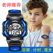儿童手表男生儿童电子手表防水运动考试小学生手表男孩电子表计时