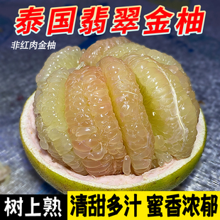 泰国金柚青皮翡翠柚子红心柚子水果新鲜甜蜜柚应季时令2/3个