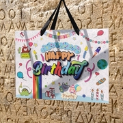生日礼物袋儿童卡通包装盒袋，大号高级感可爱手提袋子可装鞋盒