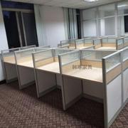 简约现代职员办公桌屏风隔断电销小卡位四6人位工位电脑桌椅组合