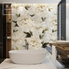 禾木 现代牡丹花瓷砖卫生间 浴室厕所洗手间墙砖图案定制壁画防水