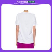 香港直邮versace范思哲女士，白色印花图案圆领，t恤长袖a85759-a2