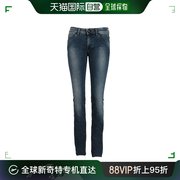 香港直邮moschino女士深蓝色，修身牛仔裤wq26249-s2552-204w