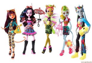 正版精灵怪物高monsterhigh混血系列独角兽克娘猫鱼妹金龙血妞