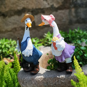 户外花园天台庭院装饰摆件创意可爱卡通鸭子动物园林景观雕塑小品