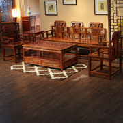 明清仿古全实木家具榆木太师椅沙发组5件套中式经济型小户型沙发