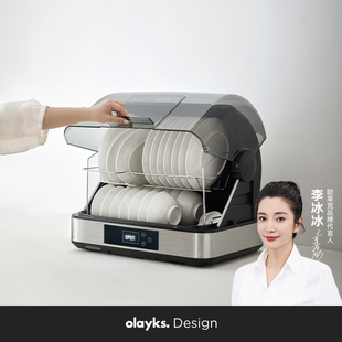 olayks欧莱克畅销日韩消毒柜家用小型消毒碗柜，碗筷餐具台式紫外线