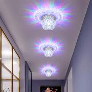 现代创意明装射灯水晶走廊灯，过道灯阳台灯筒灯，家用轻奢入户玄关灯