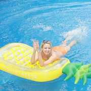 加厚充气亮片菠萝浮排水果坐骑泳圈水上充气床戏水水果泳圈