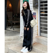 韩版学生宽松显瘦运动套装女春秋季时尚大码卫衣休闲两件套跑步服