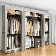 现代简易衣柜加大号简易储物柜大衣橱经济型折叠可伸缩卧室布衣柜