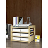 打印机置物架桌面架子简约小木架轻奢实木办公现代收纳架多层防水
