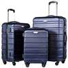 外贸ABS旅行箱万向轮pc行李箱三件套装登机密码拉杆箱包