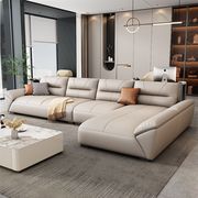 北欧免洗科技布沙发小户型客厅意式极简三防布艺沙发直排贵妃组合
