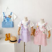 3岁女童连衣裙1夏季儿童夏装2短袖4时髦洋气碎花5公主裙6小女孩裙