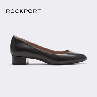 rockport乐步女鞋商务优雅时尚，职业ol正装四季皮鞋中跟鞋ci3234
