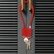 钢丝密码锁挂锁钢缆防盗柜子锁橱柜文件柜长挂锁钢丝锁防盗密码锁