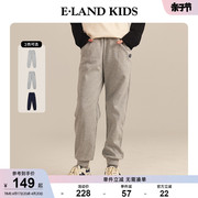 eland kids衣恋童装2024年春男女童美式休闲宽松运动长裤