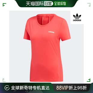 韩国直邮Adidas 女士 设计2 MOVE 运动 T恤 亮粉红色