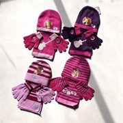 三件套儿童帽子手套围巾套装女童针织毛线冬季保暖手套帽子围脖