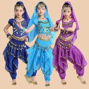 2023。儿童m印度舞蹈服装肚，舞女族演出服，天皮竺少女民舞表演服新