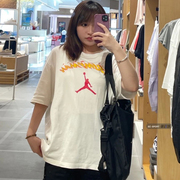 AIR JORDAN男女夏季透气纯棉涂鸦运动休闲短袖T恤 FJ7685-133
