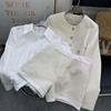 三件套秋冬季外套白衬衫半身裙高级感名媛风套装J#27