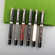 金豪500金属黑色钢笔商务办公日常书写练字笔 美工笔非碳素墨水笔