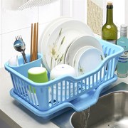 日式加厚塑料厨房水槽家用放碗碟，筷沥水餐具，盒小型收纳篮置物架子