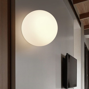北欧儿童房简约现代卧室客厅灯具个性温馨欧式创意，圆球吸顶灯壁灯
