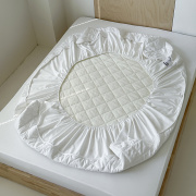 纯色夹棉单件床笠绗缝加厚单双人(单双人)席梦思床垫保护套1.5m1.8米