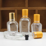 走珠瓶 透明方形玻璃空瓶精油分装瓶滚珠瓶香水瓶子10 20 30 50ml