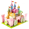 彩虹城堡建筑模型3d立体拼图纸质儿童益智男女孩拼装手工积木玩具